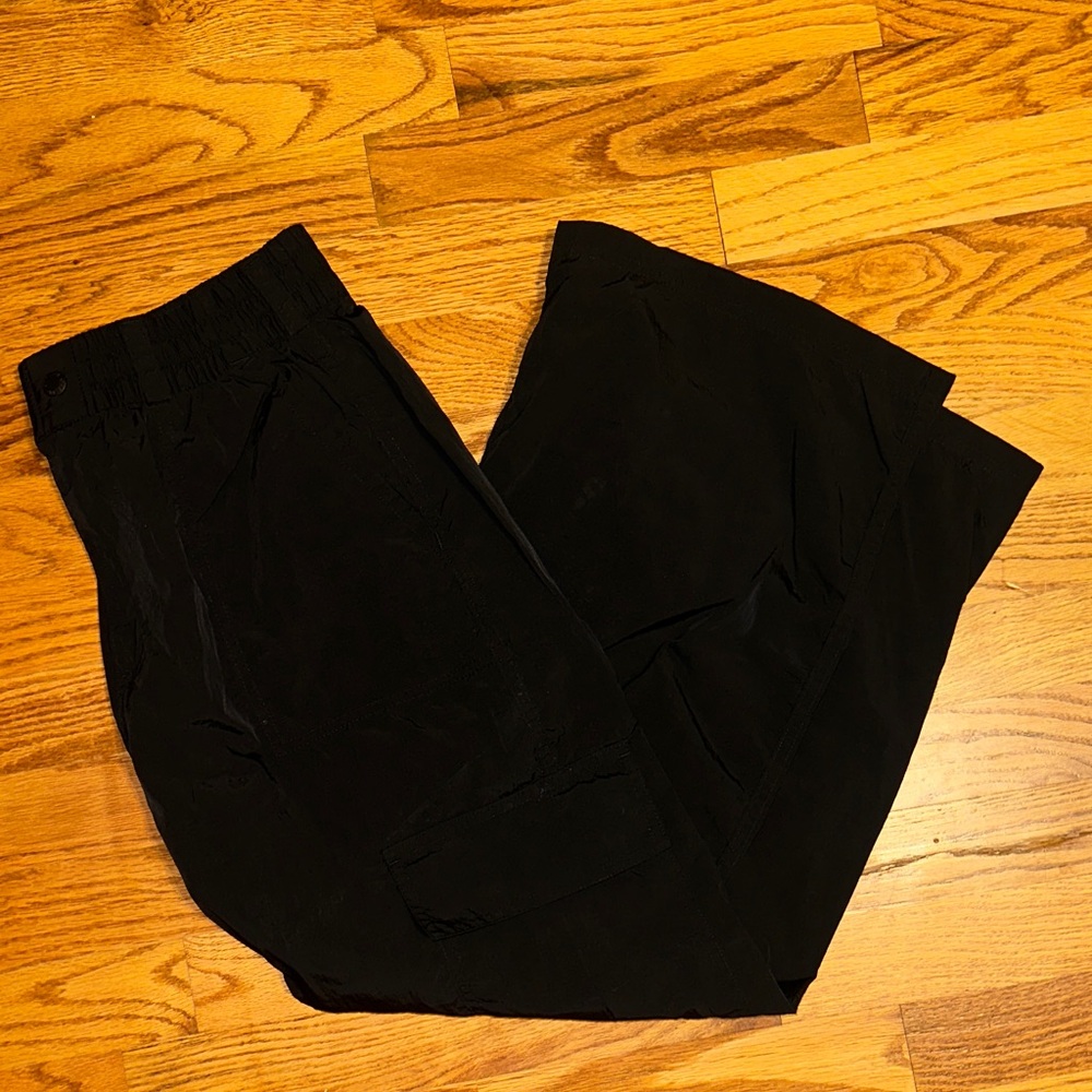 Black Cargo Skirt